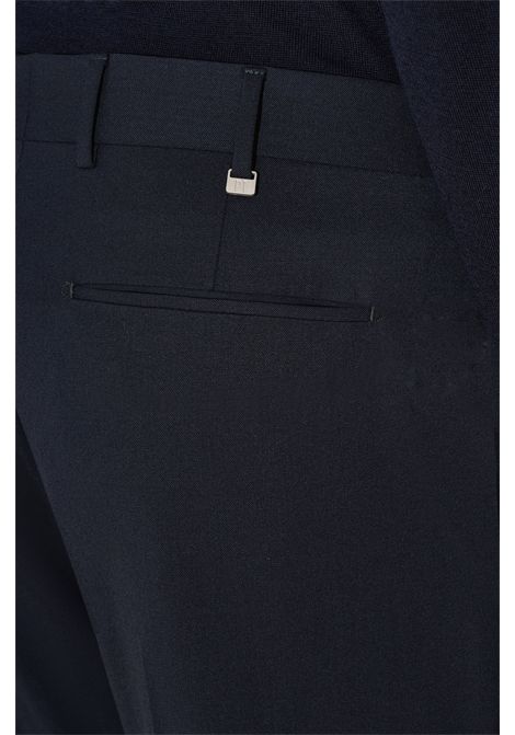 PT Torino Pantaloni Carrot Rebel in Lana Batavia Blu Uomo PT TORINO | Pantaloni | CO-RFZ1Z00FWD0370